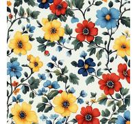 ARiXIaNg Papier peint Petit Motif Floral épais mat à décoller et à colle 44x300 cm Rétro Campagnard Meubles Autocollants Amovible Comptoir Contact Papier Stickers Muraux pour Bains Salon Chambre