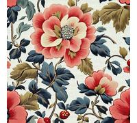 ARiXIaNg Papier peint Petit Motif Floral épais mat à décoller et à colle 44x500 cm Rétro Campagnard Meubles Autocollants Amovible Comptoir Contact Papier Stickers Muraux pour Bains Salon Chambre