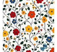 ARiXIaNg Papier peint Petit Motif Floral épais mat à décoller et à colle 44x600 cm Rétro Campagnard Meubles Autocollants Amovible Comptoir Contact Papier Stickers Muraux pour Bains Salon Chambre