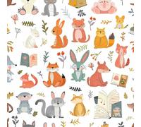 ARiXIaNg Papier peint Petit Ours Mignon épais mat à décoller et à colle 44x500 cm Animaux Kawaii Meubles Autocollants Amovible Comptoir Contact Papier Stickers Muraux pour Bains Salon Chambre
