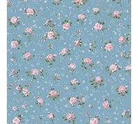 ARiXIaNg Papier peint Petites Fleurs Bleues épais mat à décoller et à colle 44x200 cm Rural Meubles Autocollants Amovible Comptoir Contact Papier Stickers Muraux pour Bains Salon Chambre