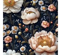 ARiXIaNg Papier peint Pivoine épais mat à décoller et à colle 44x300 cm Rural Meubles Autocollants Amovible Comptoir Contact Papier Stickers Muraux pour Bains Salon Chambre