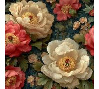 ARiXIaNg Papier peint Pivoine épais mat à décoller et à colle 44x500 cm Rural Meubles Autocollants Amovible Comptoir Contact Papier Stickers Muraux pour Bains Salon Chambre