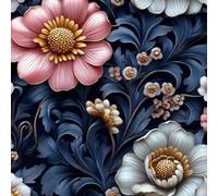 ARiXIaNg Papier peint Pivoine épais mat à décoller et à colle 44x500 cm Rural Meubles Autocollants Amovible Comptoir Contact Papier Stickers Muraux pour Bains Salon Chambre