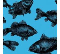 ARiXIaNg Papier peint Poisson épais mat à décoller et à colle 44x1000 cm Animaux Kawaii Meubles Autocollants Amovible Comptoir Contact Papier Stickers Muraux pour Bains Salon Chambre