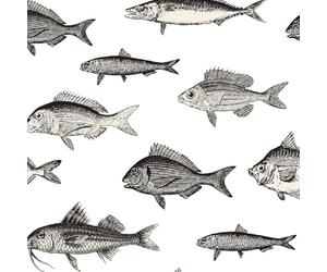 ARiXIaNg Papier peint Poissons De L'océan épais mat à décoller et à colle 44x500 cm Rétro Meubles Autocollants Amovible Comptoir Contact Papier Stickers Muraux pour Bains Salon Chambre