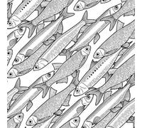 ARiXIaNg Papier peint Poissons De L'océan épais mat à décoller et à colle 44x600 cm Rétro Meubles Autocollants Amovible Comptoir Contact Papier Stickers Muraux pour Bains Salon Chambre