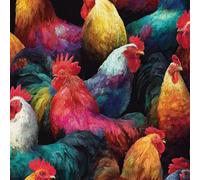 ARiXIaNg Papier peint Poulet Rétro épais mat à décoller et à colle 44x1000 cm Animaux Kawaii Meubles Autocollants Amovible Comptoir Contact Papier Stickers Muraux pour Bains Salon Chambre