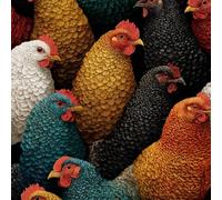 ARiXIaNg Papier peint Poulet Rétro épais mat à décoller et à colle 44x300 cm Animaux Kawaii Meubles Autocollants Amovible Comptoir Contact Papier Stickers Muraux pour Bains Salon Chambre