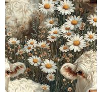 ARiXIaNg Papier peint Vache Rétro épais mat à décoller et à colle 44x200 cm Animaux Kawaii Meubles Autocollants Amovible Comptoir Contact Papier Stickers Muraux pour Bains Salon Chambre