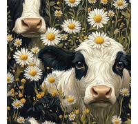 ARiXIaNg Papier peint Vache Rétro épais mat à décoller et à colle 44x500 cm Animaux Kawaii Meubles Autocollants Amovible Comptoir Contact Papier Stickers Muraux pour Bains Salon Chambre