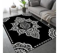 ARiXIaNg Tapis de Salon 60x90cm Viking Mythologie Nordique Velours Cristal Doux Tapis Runes 3D Motif Tapis Chambre d'enfants Canapé Tapis avec Dos en Caoutchouc Antidérapant Carpettes