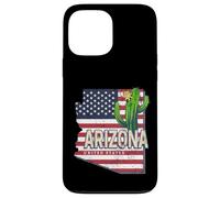 Arizona aux États Unis avec Carte Souvenir USA Vintage Coque pour iPhone 13 Pro Max