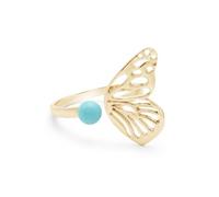 Arizona Bague ouverte en argent sterling 925 avec pierres précieuses pour la fête des mères, J 1/2, Pierre précieuse., Turquoise