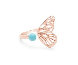 Arizona Bague ouverte en argent sterling 925 avec pierres précieuses pour la fête des mères, P 1/2, Pierre précieuse., Turquoise