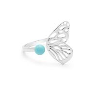 Arizona Bague ouverte en argent sterling 925 avec pierres précieuses pour la fête des mères, U 1/2, Pierre précieuse., Turquoise