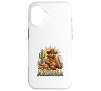 Arizona Desert Bear Western Sunset Vibes Coque pour iPhone 16