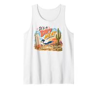 Arizona It is a Dry Heat Roadrunner Cactus Southwest Humor Débardeur