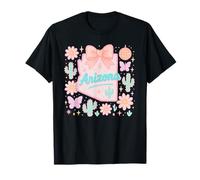 Arizona Preppy State Coquette Bow and Cactus Esthétique T-Shirt