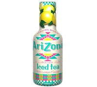 AriZona - Thé Noir au Citron - Boisson 100% Plaisir - Emballage Design - 1 Bouteille PET 500 ml