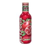 AriZona - Thé Vert Goût Grenade - Nouvelle Formule Réduite en Sucre - Saveur et Bien-Être - Emballage Design - Pack de 6 Bouteilles PET 1L