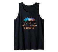 Arizona USA Starry Night Sky Ours Noir Désert Souvenir Débardeur