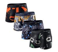 Arjen Kroos Boxer Homme Caleçon Lot de 4 Boxers Boxeur Ajusté Homme Hipsters Trunks Respirant sous-vêtement