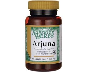 Arjuna amande Extrait d'écorce d'Arjuna 500mg 60 gélules SWANSON