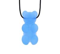 ARK Collier à mâcher en forme d'ourson - Aide à la mastication sûre en forme d'ours en caoutchouc, sans substances nocives, en 3 niveaux de dureté, soutien sensoriel pour enfants et adultes, cordon