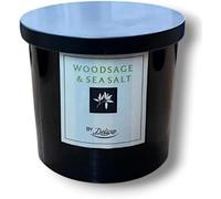 ark future Lot de 2 bougies parfumées de luxe de 335 g chacune, bougies parfumées de qualité supérieure pour la maison, ambiance durable et relaxante (boisé et mer)