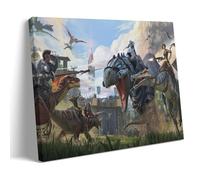 Ark Survival Evolved Extinction Classic Poster décoratif sur toile Art mural pour salon, chambre à coucher, art mural, impression photo, décoration moderne, décoration de salle familiale, 50 x 75 cm