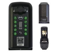 Ark Tamo Coffre-Fort Mural d'Extérieur pour Clés et Cartes | Boîte à Clés Préférée de la Police | Boutons Multi-Poussoirs Lumineux | 9 Millions de Combinaisons de Codes