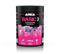 ARKA Basic 3 Carbonate - 1000 g - Complément de Carbonate (KH) de Haute pureté, Essentiel pour l'alimentation des coraux, la Croissance et la qualité de l'eau dans Les Aquariums Marins.