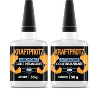 ARKA - KRAFTPROTZ AUTOMOBIL 50 g | Colle Super Glue épaisse | Colle automobile transparente | Idéal comme colle à plastique, à textile, à verre, à cuir, à bois, etc. (Lot de 2)