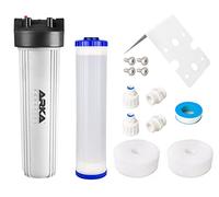 ARKA myAQUA Multifiltre/Résine, 4000ml - Filtre Polyvalent pour osmoseurs & Aquariums, Cartouche filtrante & Accessoires Inclus, raccords : 1 Pouce, 3/4 Pouce, 1/4 Pouce