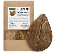 ARKA Myscape-Catappa Lot de 10 feuilles de Badamier, 12,5 à 16 cm, conditionneur d'eau naturel pour poissons et crevettes en aquariums d'eau douce, nourriture pour poissons et crevettes