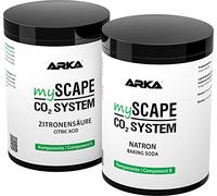 ARKA mySCAPE-CO2 Refiller | Set de Recharge pour système mySCAPE-CO2 | Composant A : Acide citrique & Composant B : Bicarbonate de soude | Aquarium d'eau Douce Aquascaping