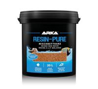 ARKA Résine mélangée Aquarium Resin-Pure 20 L - résine échangeuse d’ions pour osmoseurs - élimine 100% TDS, silicates & nitrates - Eau cristalline pour Aquariums Marins & d’Eau Douce - Rechargeable