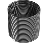 ARKA Tuyau PVC - 4/6 mm, Gris, 10 m - Tuyau durable pour les systèmes d'aquarium, adapté aux applications de tuyaux d'eau et d'air.