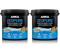 ARKA Zeopure - Média filtrant de qualité supérieure pour zéolite, Aide à Lutter Contre Les algues, Les toxines et Les métaux Lourds dans l'aquarium (Lot de 2)