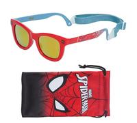 ARKAID Lunettes de soleil Spider-Man pour bébé de 0 à 24 m | Sûres, polarisées, protection UV | Flexibles pour plus de confort | Comprend un étui Spider-Man et une sangle amovible facile | Bébé