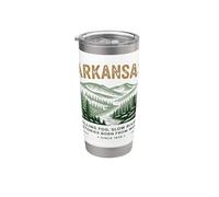 Arkansan Design Belle Nature Gobelet isotherme en acier inoxydable double paroi