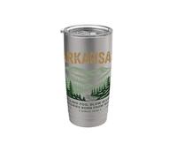 Arkansan Design Belle Nature Gobelet isotherme en acier inoxydable double paroi
