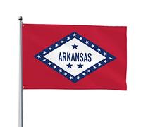 Arkansas (1913-1923) Bannière Avec Œillets Garden Flag Drôle Drapeaux Décoratif Décoration Pour Pelouse Intérieure Balcon 90X152Cm