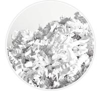 ARKANSIA - 2.5 Kg Papier Froissé Déchiqueté pour Remplissage Boîte Cadeau & Panier Garni - Frisure Kraft, Calage, Protection, Décoration, Mariage, Fête, Anniversaire, Naissance (BLANC, 2.5 kg)
