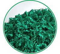 ARKANSIA - 2.5 Kg Papier Froissé Déchiqueté pour Remplissage Boîte Cadeau & Panier Garni - Frisure Kraft, Calage, Protection, Décoration, Mariage, Fête, Anniversaire, Naissance (Vert Sapin, 2.5 Kg)