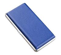 ARKCHIU Étui À Cigarette en Cuir en Métal Longue Contient 14 120mm Cigarettes Blue,One Size