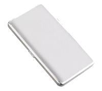 ARKCHIU Étui À Cigarette en Cuir en Métal Longue Contient 14 120mm Cigarettes White,One Size