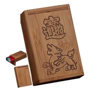 ARKCHIU Étui À Cigarettes, 20 85mm Capacité, en Bois, Portable Boîte A Cigarettes pour Homme Et Femme A,One Size