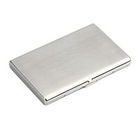 ARKCHIU Étui À Cigarettes en Acier Inoxydable, Ultra Fine, pour 12 100mm Cigarettes, pour Homme Femme Silver,One Size